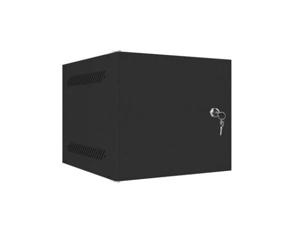 Lanberg - Rack skap - veggmonterbar - black RAL9004 - 4U - 10"