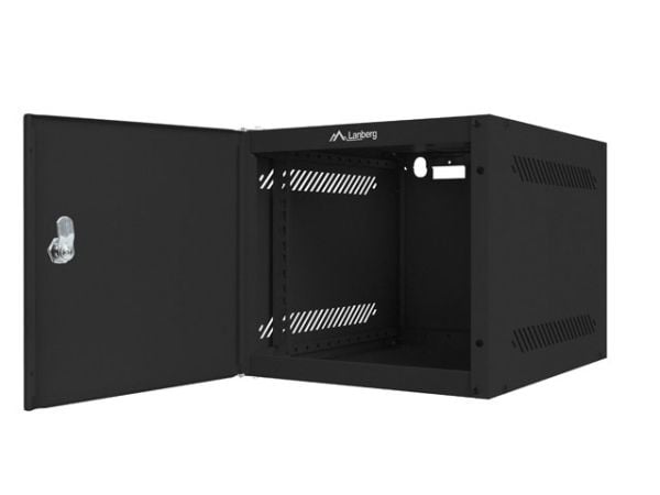 Lanberg - Rack skap - veggmonterbar - black RAL9004 - 4U - 10"
