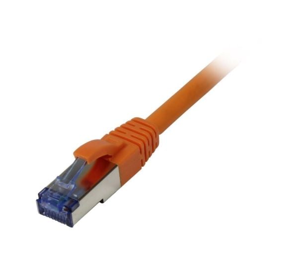Patchkabel RJ45 CAT6A 500 MHz 15 m oransje SSTP/SFTP AWG26 Synergy 21 (GHMT-sertifisert, komponenttestet)