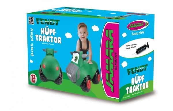 Jamara Fendt bouncing tractor, 1 vuosi/vuosia, Musta, Vihreä