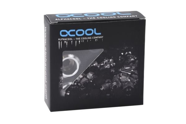 Alphacool 17474, Festesett, Messing, Kromfarget, 1/4", 20 mm, 2,2 cm