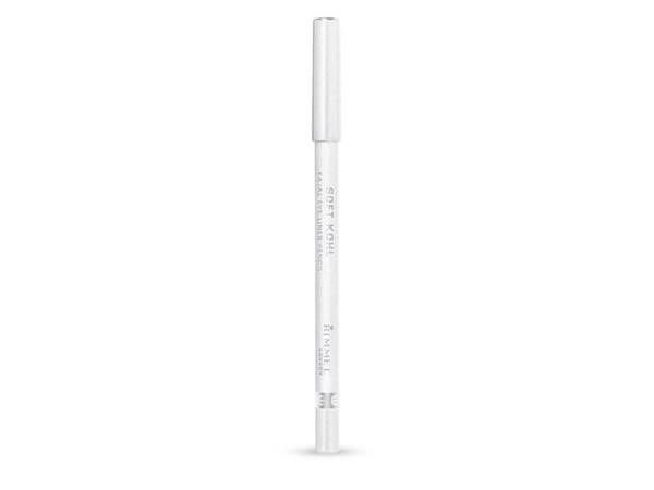 Rimmel Soft Kohl Kajal Eye Liner Pencil, Kohl, Valkoinen, Pure White, Lyijykynä, Unisex, 12 h