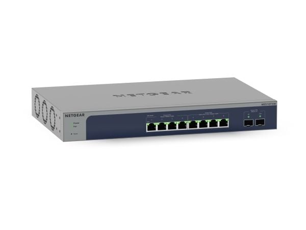 NETGEAR Smart MS510TXUP - Switch - L3 Lite - smart - 4 x 100/1000/2.5G (PoE++) + 4 x 100/1000/2.5/5/10G (PoE++) + 2 x 10 Gigabit SFP+ (opplenke) - ...