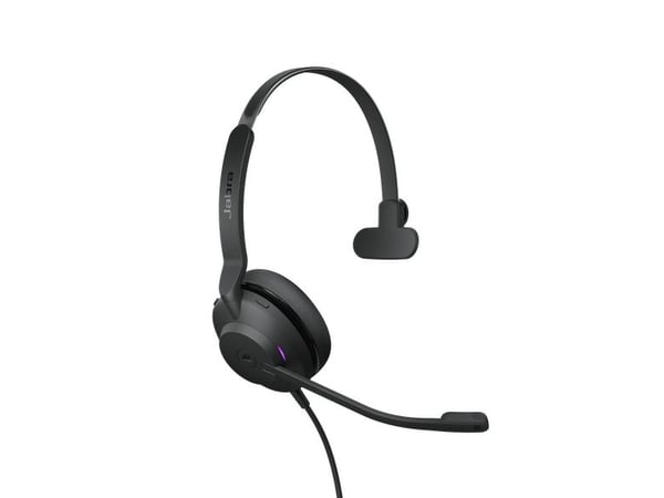 Jabra Evolve2 30 MS Mono - Hodesett - on-ear - kablet - USB - Certified for Microsoft Teams