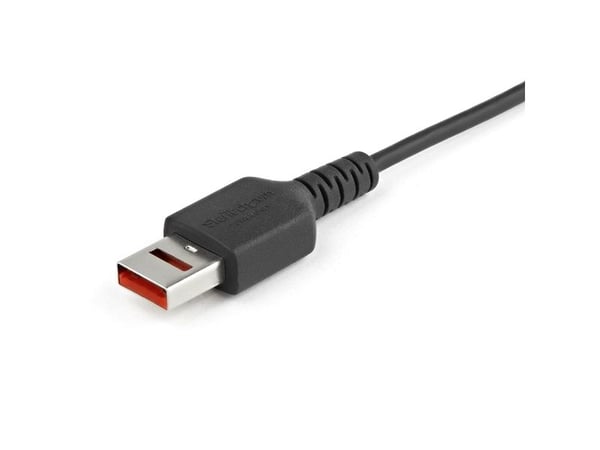 StarTech.com 3ft (1m) Secure Charging Cable, USB-A to Micro USB Data Blocker Charge-Only Cable, Power-Only Charger Cable for Phone/Tablet, Data Blo...