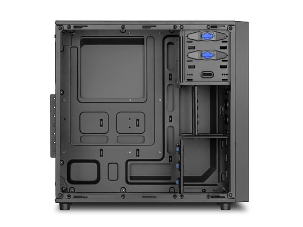 Sharkoon VS4-V - Tower - ATX - ingen strømforsyning - svart - USB/lyd