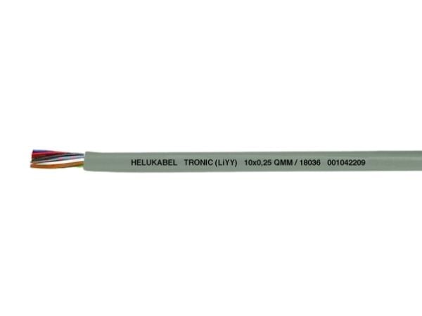 HELUKABEL TRONIC, Lågspänningskabel, Grå, Polyvinylklorid (PVC), Koppar, 3x0.34 mm ², -5 - 80 ° C