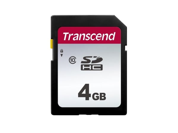 Transcend 300S - Flash-minneskort - 4 GB - Class 10 - SDHC