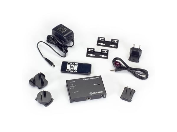 Black Box VSW-HDMI2-3X1 - Video/audio switch - 3 x HDMI - stasjonær
