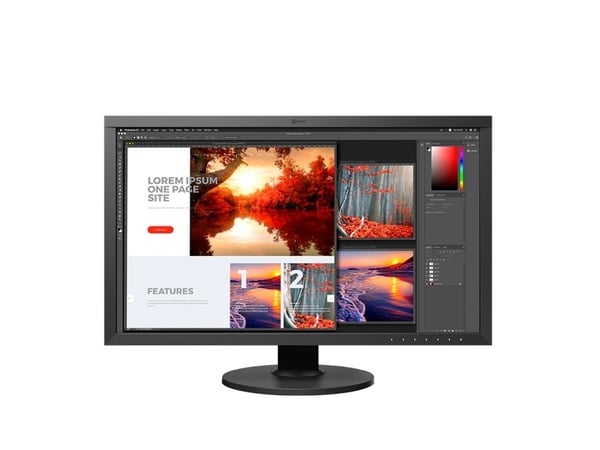 EIZO ColorEdge CS2740-BK - LED-näyttö - 27" - 3840 x 2160 4K @ 61 Hz - IPS - 350 cd/m² - 1000:1 - 10 ms - HDMI, DisplayPort, USB-C - musta - musta