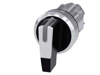 Siemens 3SU10522CP600AA0 3SU1052-2CP60-0AA0 Knebelschalter Knebel Weiß 2 x 45 ° 1 St., IP67, IP69K, 2,23 cm, 40 mm, 60 mm, 40 mm, 49 g
