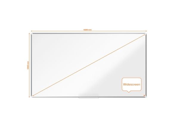 Nobo Premium Plus widescreen stål magnetisk whiteboardtavle 188x106cm Hvid