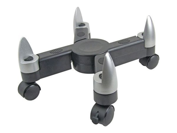 Fellowes Office Suites CPU X Stand - Tornställ för systemkabinett - svart, silver Fellowes Office Suites CPU X Stand - Tornställ för systemkabinett - svart, silver