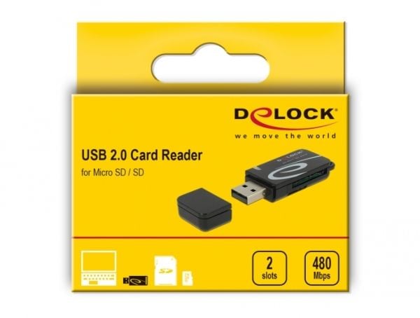 Delock - Kortleser (Multiformat) - USB 2.0