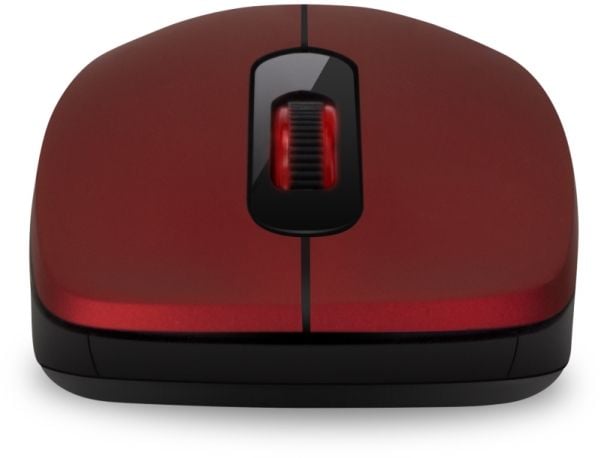 Connect IT CMO-2230-RD, Ambidextrous, Optisk, RF Trådlös, 1200 DPI, Röd