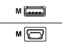 Equip 128521, 1,8 m, USB A, Mini-USB B, USB 2.0, Hankjønn/hankjønn, Sort