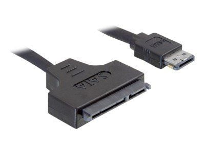 Delock - Power Over eSATA-kabel - 11 pin USB/eSATA (5/12 V) (hann) til SATA-kombo (hunn) - 50 cm
