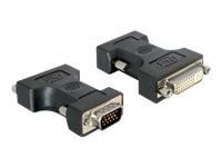 Delock - VGA-adapter - DVI-I (hunn) til HD-15 (VGA) (hann) - tommelskruer
