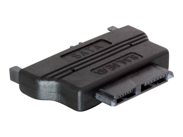 Delock Adapter SATA 22pin male > Slim SATA female 13pin - SATA-adapter - Slimline SATA (hunn) til SATA-kombo (hann)