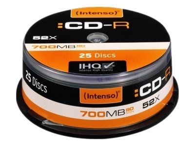 Intenso - 25 x CD-R - 700 MB (80 min) 24x - spindel