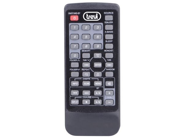 Trevi 0H10D800, Hjemmelydanlegg (mini), Sort, Sølv, 1 plattformer, Topp, DAB, DAB+, FM, PLL, LCD