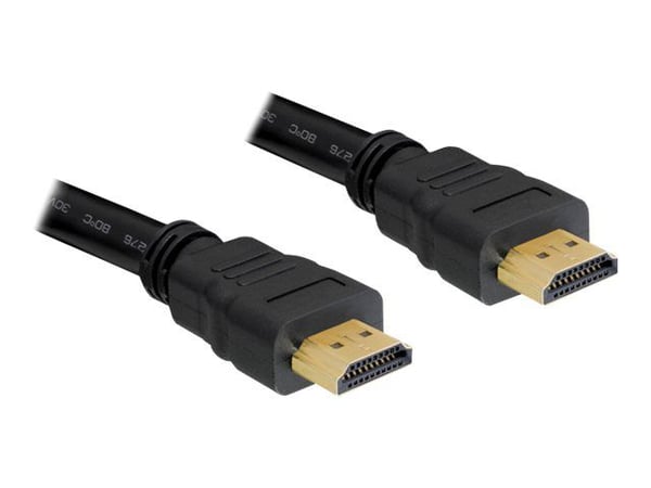 Delock High Speed HDMI with Ethernet - HDMI-kabel med Ethernet - HDMI hann til HDMI hann - 15 m
