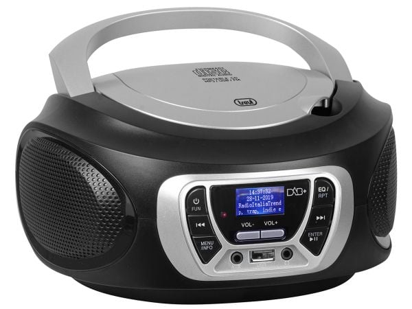 Trevi CMP 510 DAB, Digital, DAB, DAB+, FM, Afspiller, CD, CD-R, CD-RW, Afspil/pause, Skip down, Skip up, Stop, Top