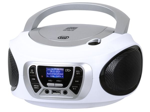 Trevi CMP 510 DAB, Digital, DAB, DAB+, FM, 87,5 - 108 MHz, 174.928 - 239.2 MHz, Spelare, CD, CD-R, CD-RW