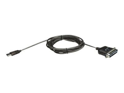 Manhattan 317016, Sort, USB-A, Parallel 36-pin, 1,8 m, Hankjønn/hankjønn, 134 g