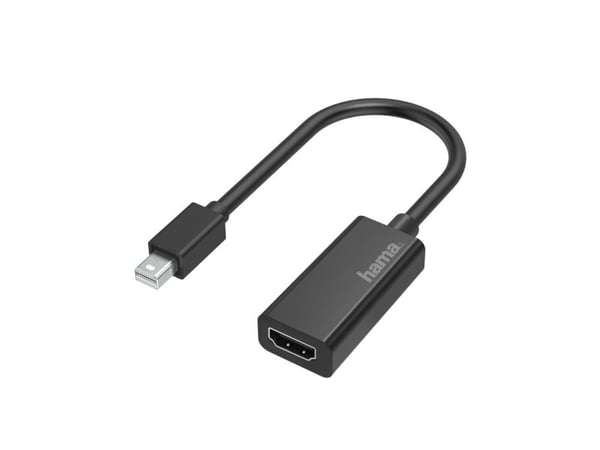 Hama - Video adapter - Mini DisplayPort plugg til HDMI hunn - svart - 4K-støtte