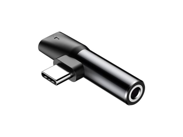 Baseus CATL41-01, Type-C, Type-C / 3.5 mm, Svart