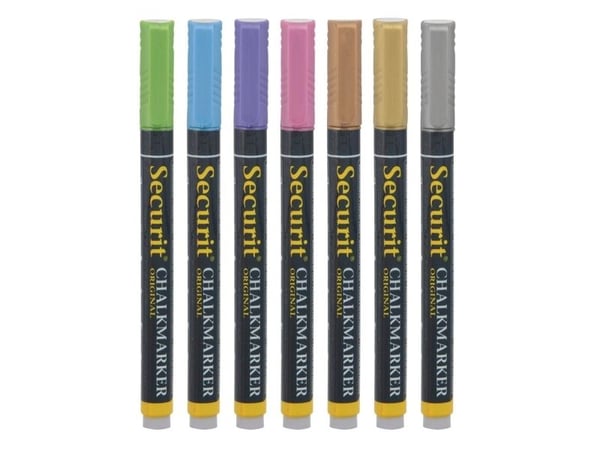 Securit BL-SMA100-V7-MT, Blå, Gull, Grønn, Rosa, Lilla, Sølv, 7 stykker