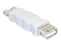 DeLOCK USB A Adapter, USB 2.0 A FM, USB 2.0 A FM, Harmaa