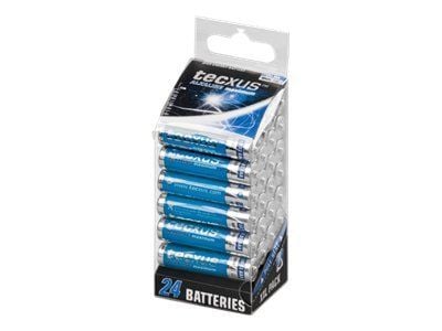 tecxus Micro - Batteri 24 x AAA - alkaliskt