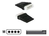 Delock - Strømadapter - SATA-strøm (hann) til 4-pin intern strøm (hann)