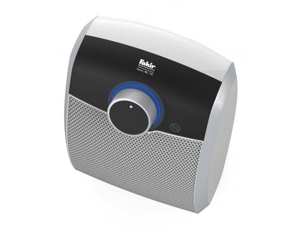 Fakir trend HL 140, Viftedrevet elektrisk romvarmer, Keramisk, 1,4 m, Innendørs, Gulv, Sølv, Hvit