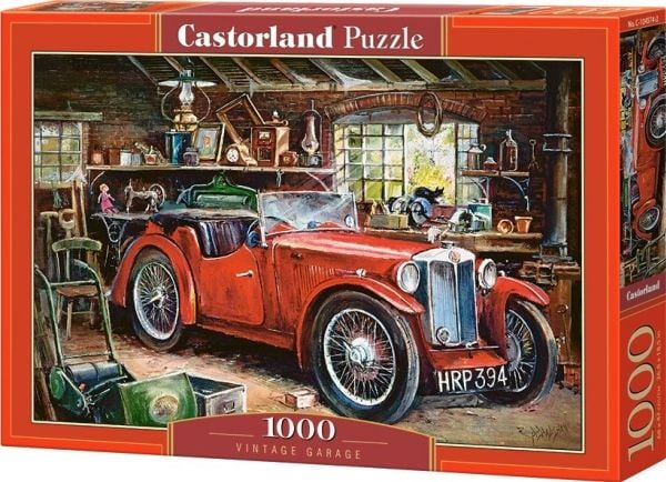 Castorland Vintage Garage 1000 pcs, 1000 kpl, Ajoneuvot, 9 vuosi/vuosia