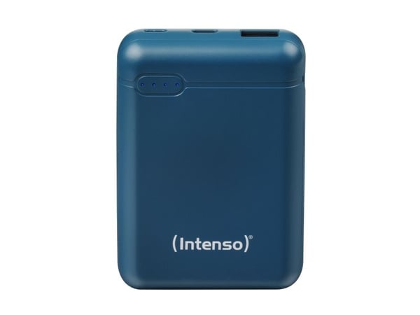 Intenso XS10000 - Strømbank - 10000 mAh - 3.1 A - 2 utgangskontakter (USB, USB-C) - bensin