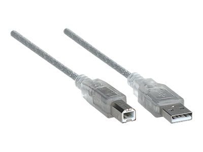 Manhattan Hi-Speed USB 2.0 kaapeli, 3m, USB A, USB B, Han/han