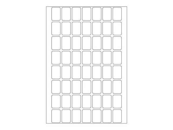 HERMA - Permanet adhesiv - hvit - 12 x 18 mm 1792 etikett(er) (32 ark x 56) merkelapper