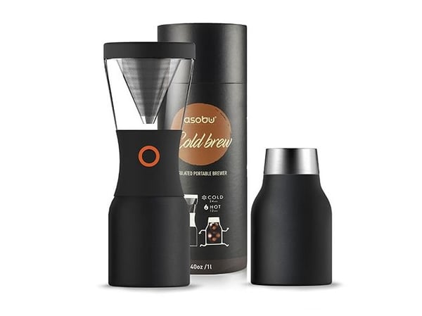 Asobu - Cold Brew Kaffeebereiter Schwarz - Kylmäjuomainen kahvipannu Schwarz