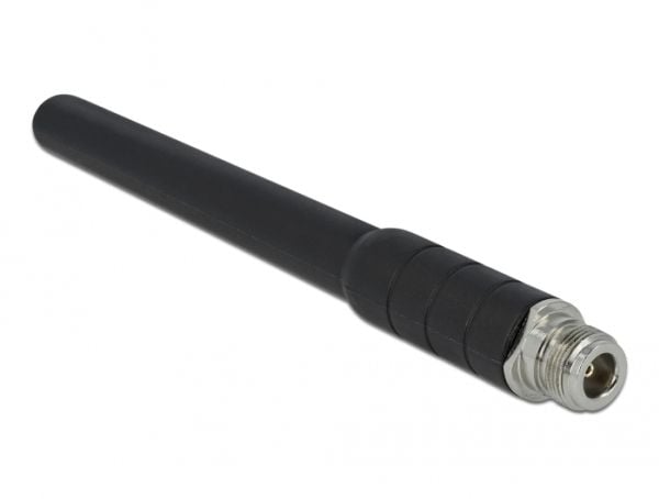 Delock - Antenne - mobiltelefon - 2 dBi - rundtstrålende - innendørs / utendørs, skruemontering