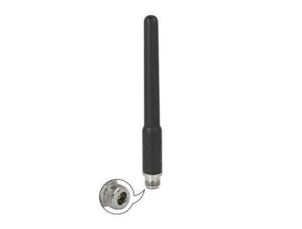 Delock - Antenne - mobiltelefon - 2 dBi - rundtstrålende - innendørs / utendørs, skruemontering