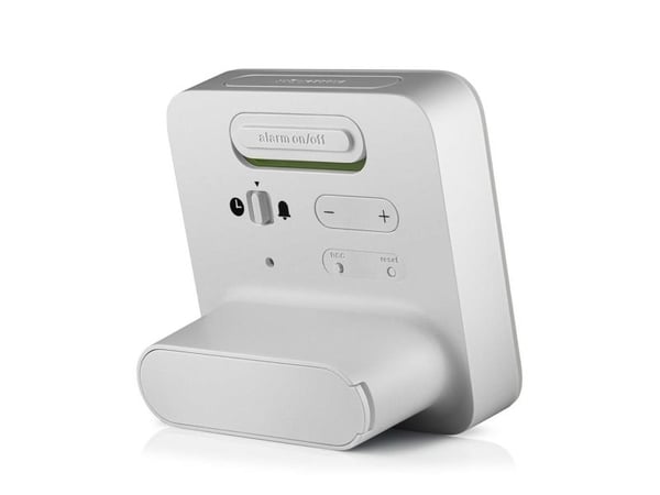Braun BC09-DCF, Digital vekkerklokke, firkant, Hvit, 12/24h, LCD, Batteri