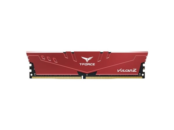Team Group T-FORCE VULCAN Z TLZRD416G3200HC16F01, 16 GB, 1 x 16 GB, DDR4, 3200 MHz, 288-pin DIMM, Punainen