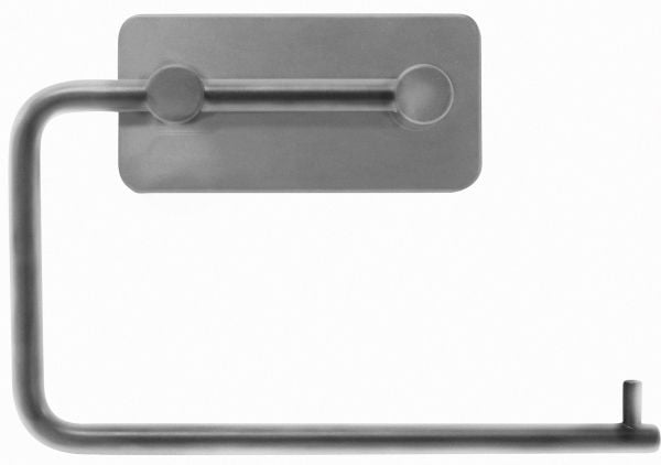 HOME It® selvklæbende toiletpapirholder 15,5 x 10,5 x 3 cm børstet krom