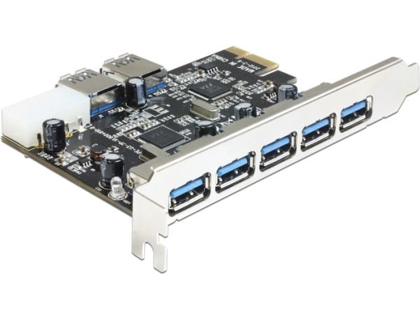 Delock PCI Express Card > 5 x external + 2 x internal USB 3.0 - USB-adapter - PCIe 2.0 - USB 3.0 x 7