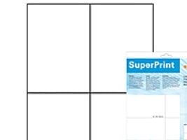 HERMA Premium - Papir - matt - permanent selv-adhesiv - hvit - 148 x 105 mm 100 etikett(er) (25 ark x 4) laminerte etiketter
