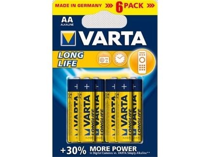 Varta Longlife - Batteri 6 x AA-type - Alkalisk
