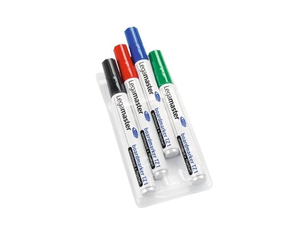 Legamaster 7-110094, 4 stykker, Svart, Blå, Grønn, Rød, 59,6 g, 75 mm, 145 mm, 18 mm